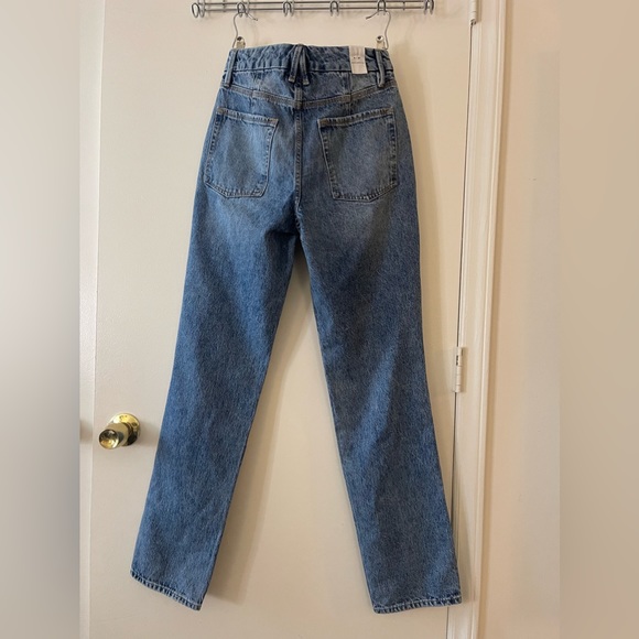 NEW Good American Women's Good '90s Icon Jeans Straight Leg Indigo 065 Revolve - Picture 3 of 7